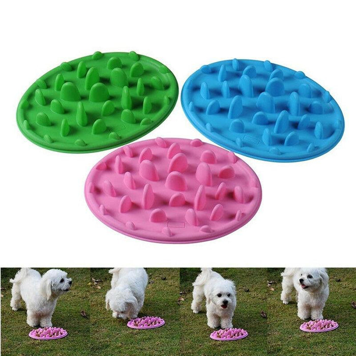 Pet Food Bowl Interactive Feeder Digestive Puzzle Bowl