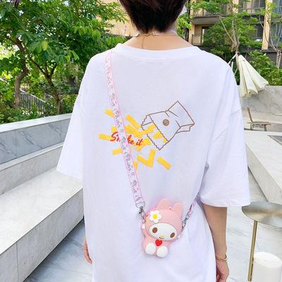 Cartoon messenger bag silicone coin purse toy