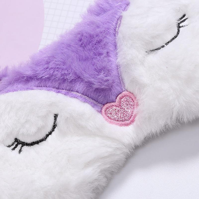 White Cloud Crown Fox Sleeping Shade Eye Mask