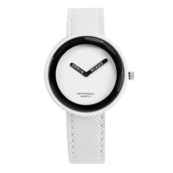 Fashion Women Quartz Leather Strap WristWatch