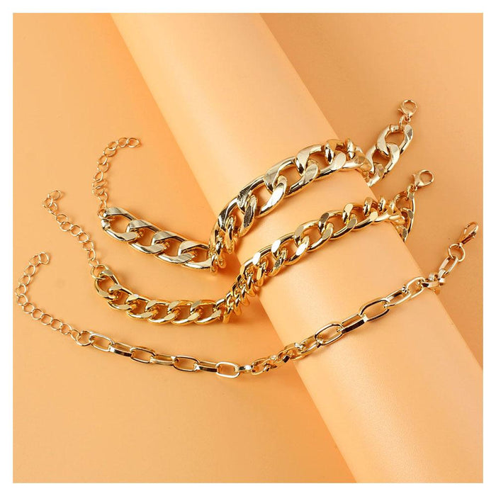 Multi-layer Personality Creative Foot Accessories Exaggerated Female Anklet