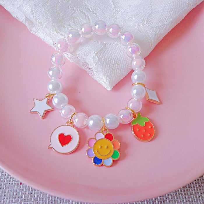 Children's Pearl Bracelet Cute Cartoon Bracelet Accessories