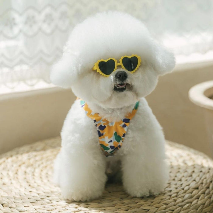 Creative lace love pet dog cat sunglasses sunglasses