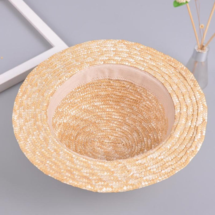 Summer Boys and Girls Bow Princess Beach Straw Hat