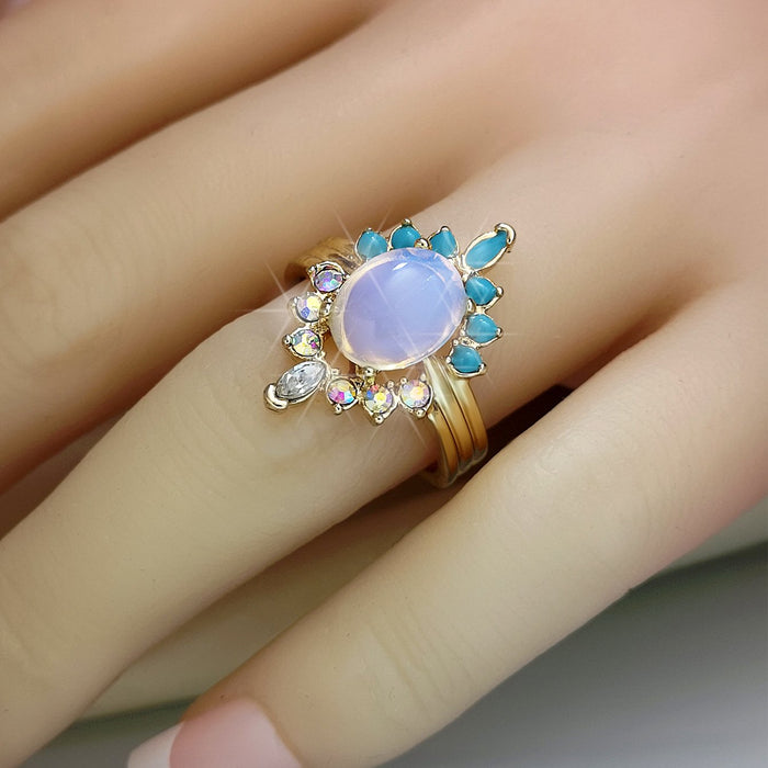 New creative personalized flower women's ring