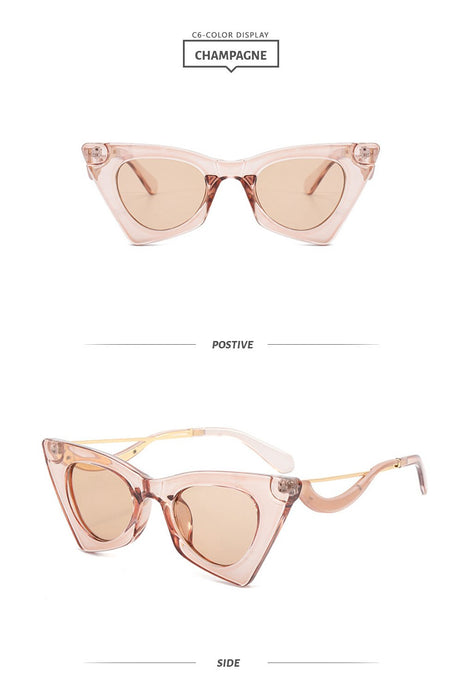 New cat's Eye Sunglasses damp Sunglasses UV protection