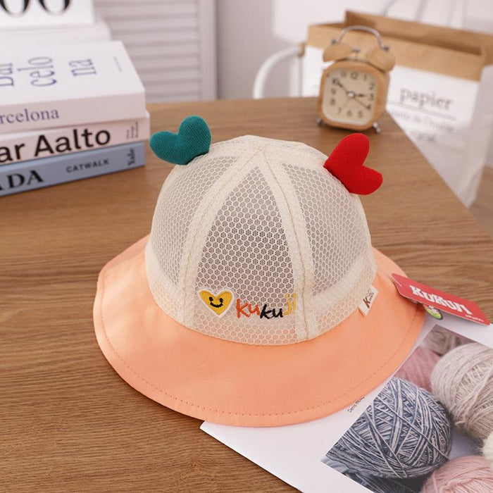 Summer Cute Baby Colorful Love Children's Fisherman Net Hat