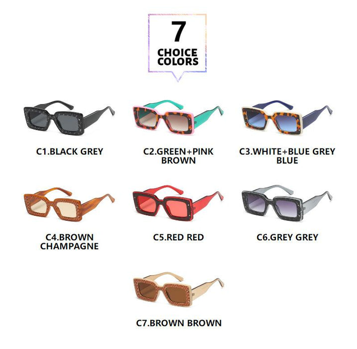 Personalized contrast box Sunglasses