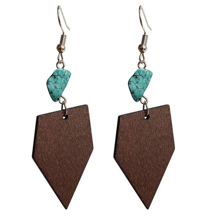 New Vintage Boho Wooden Women's Earring Accessories