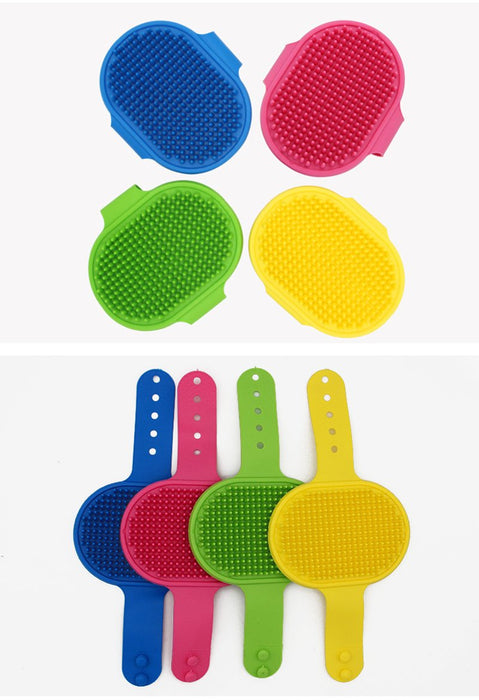 Soft Rubber Dog Brush Comb Cat Bath Brush Rubber Gloves