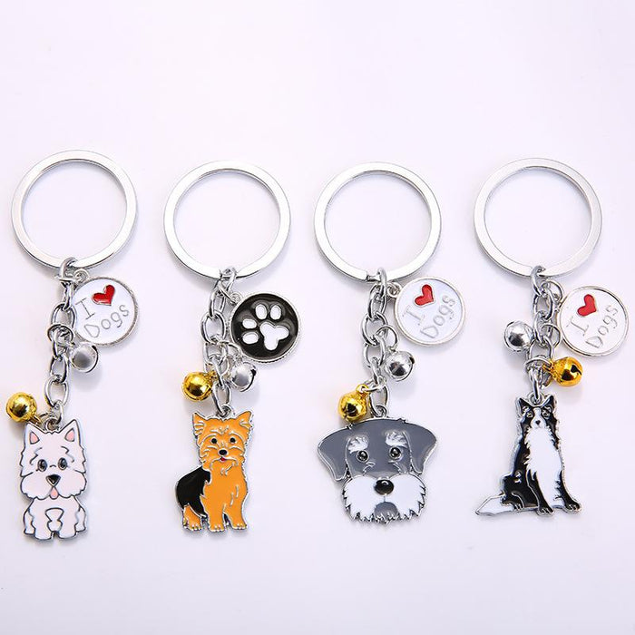 Creative Pet Dog Metal Keychain