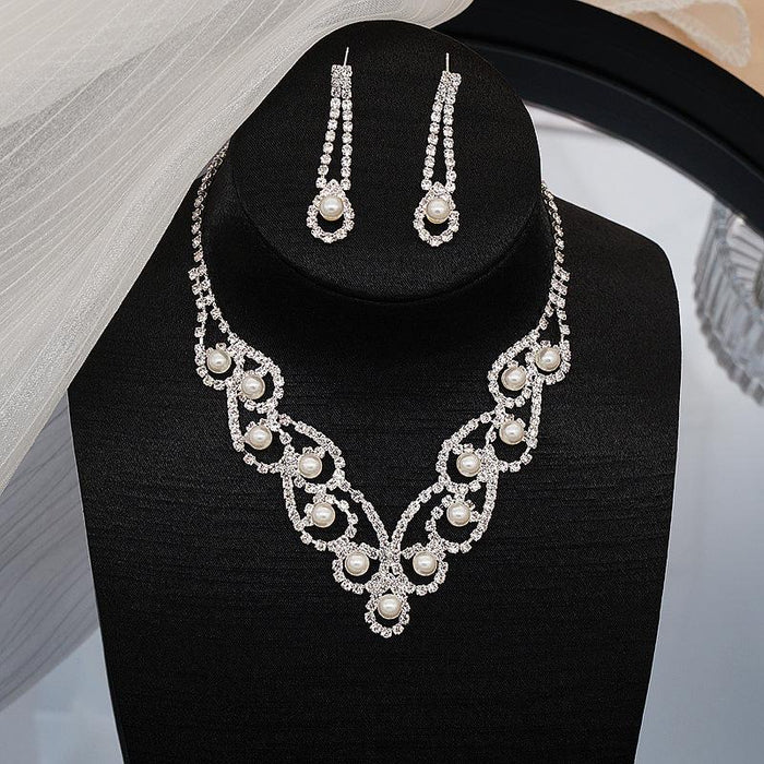 Fashionable and Versatile Women's Necklace Earring Jewelry Set