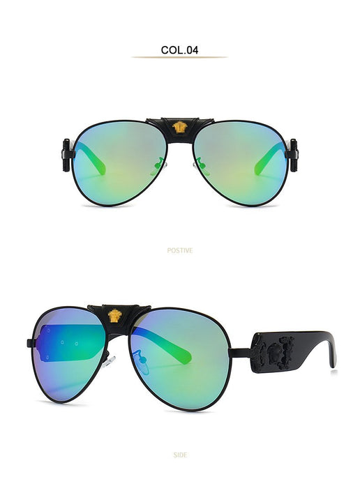 Retro men's and women's Metal Sunglasses
