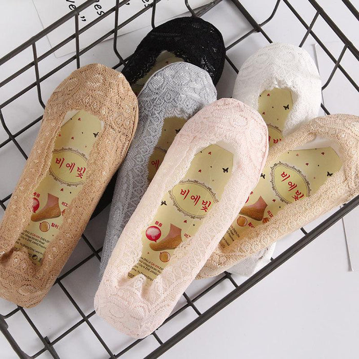 New Lace Invisible Socks Leisure Women's Boat Socks