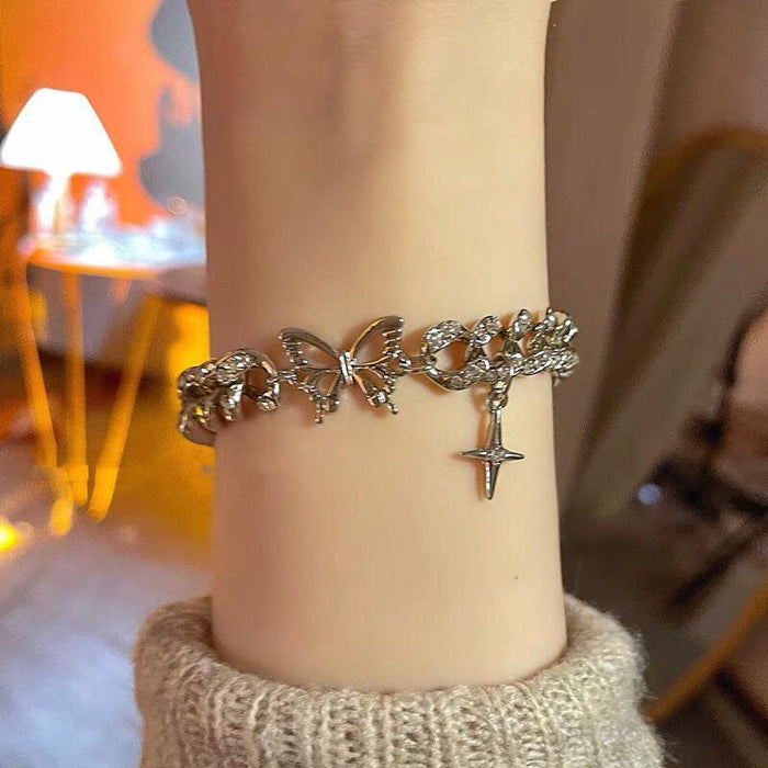 New Fashion Simple Butterfly Cross Bracelet