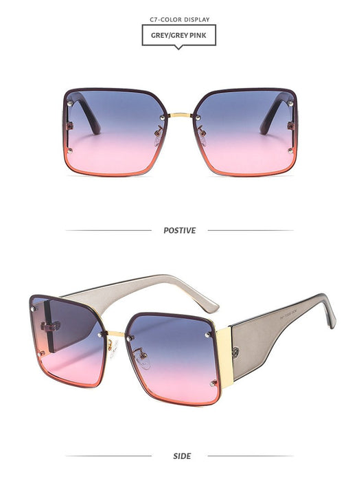 Square metal sunglasses