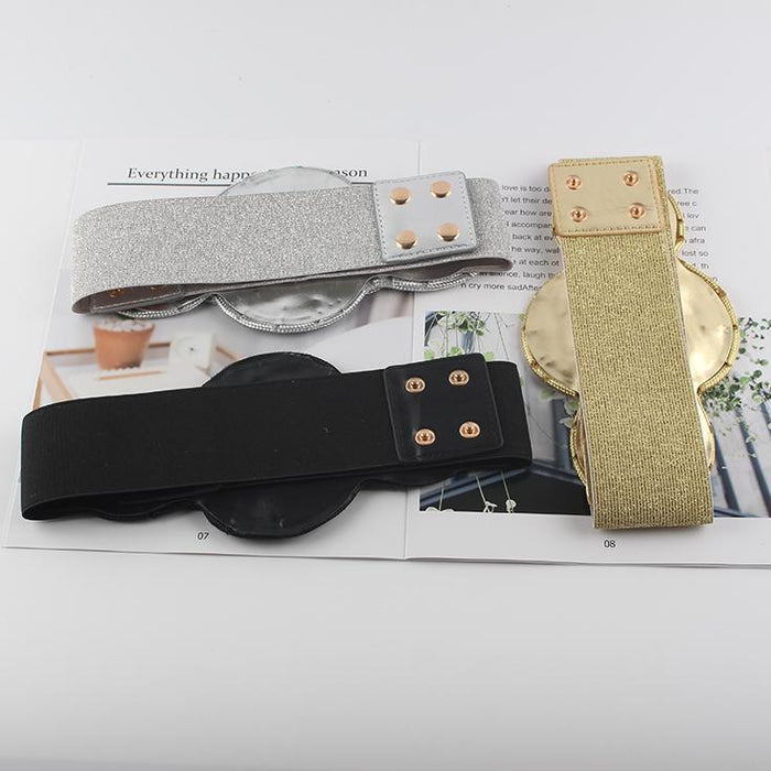 Women's Fashion Elastic Belt Simple Decorative Belt