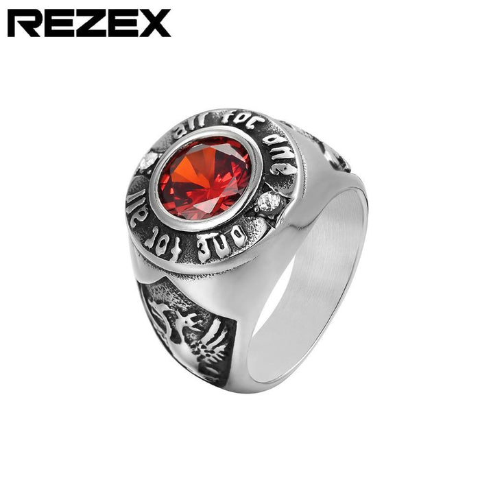 Personality Retro Men's Titanium Steel Ring