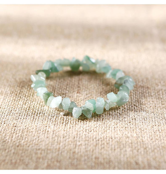 Natural Stone Beaded Crystal Bracelet