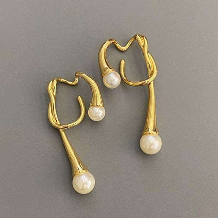 Retro Exaggerated Irregular Circular Geometric Earrings