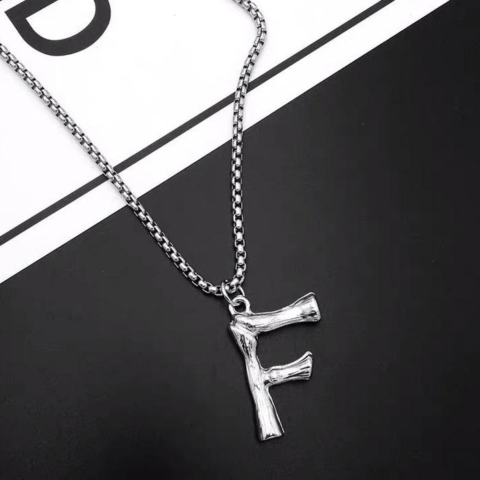 Titanium Steel Won't Fade Letter Necklace