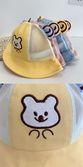 Summer Cute Baby Bear Ears Children's Fisherman Net Hat