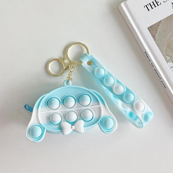 Silicone Mini Coin Purse Keychain
