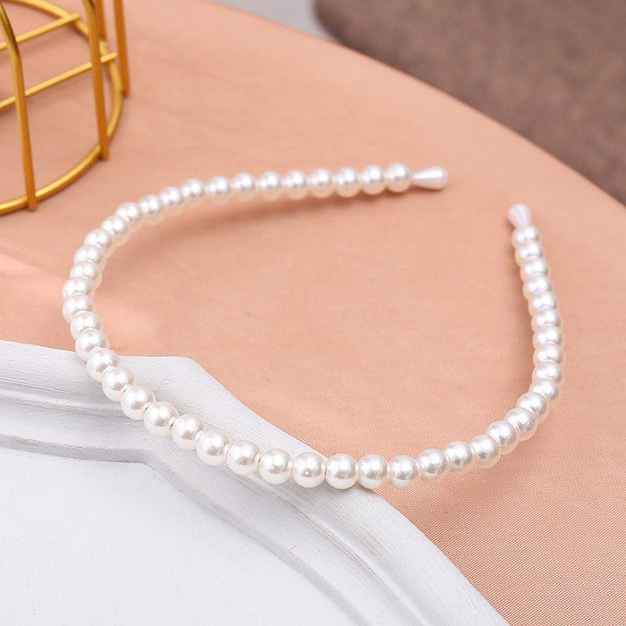 New Flower Headband Women Solid Color Knotted Hairband