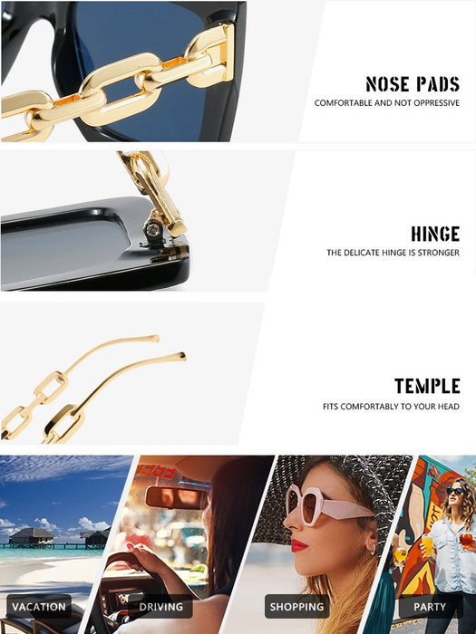 Square Sunglasses chain Sunglasses