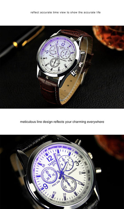 Top Brand Luxury Yazole Men Business Fashion Blue Glass Surface Unique Leisure Wristwatches