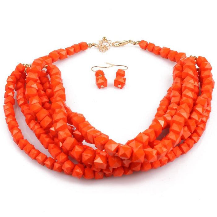 Ladies Jewelry Beaded Fashion Personality Layered Necklace