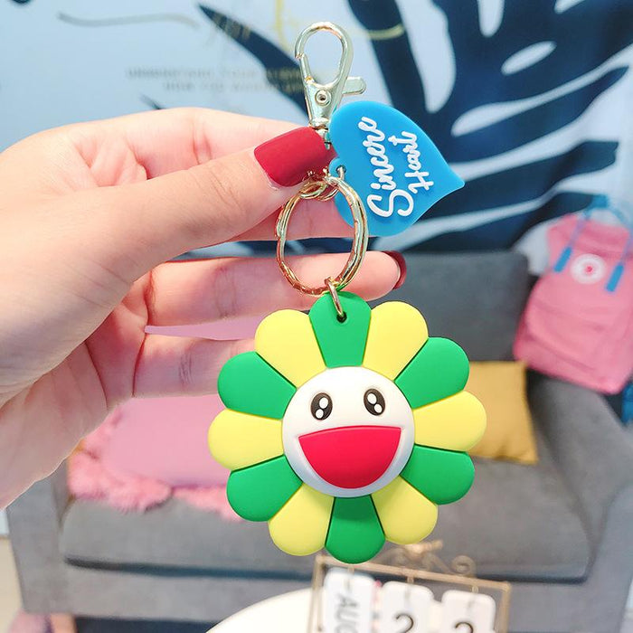 Creative Cute Cartoon Sunflower Keychain