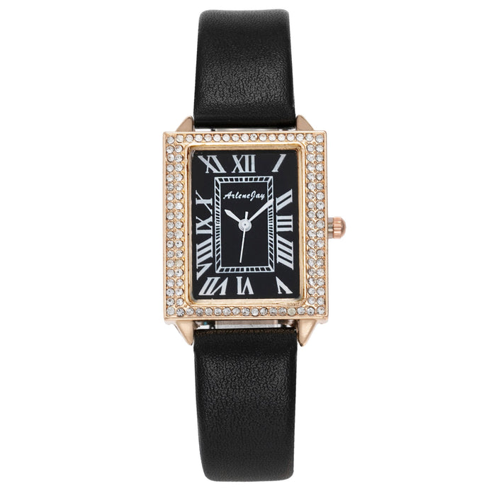 Simple Fashion Small Square Retro Leisure Quartz Watch Llz20028