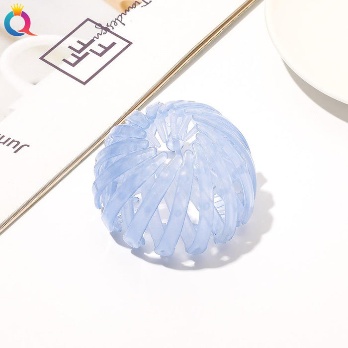 Frosted lazy bird's nest hair iron