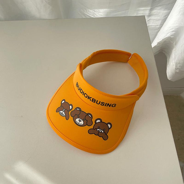 Summer Cute Cat Ears Children‘s Wide Brim Sun Hat