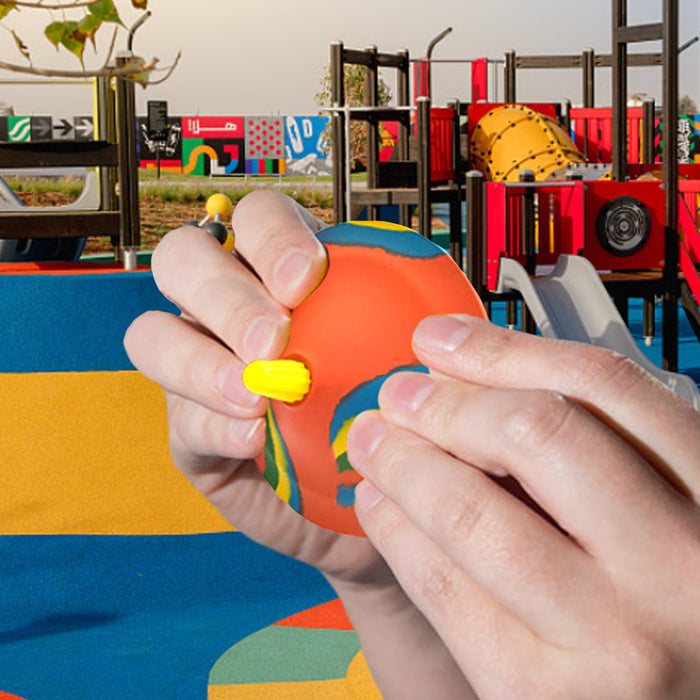 Soft fingertip anti-stress stretch toy camouflage bounce