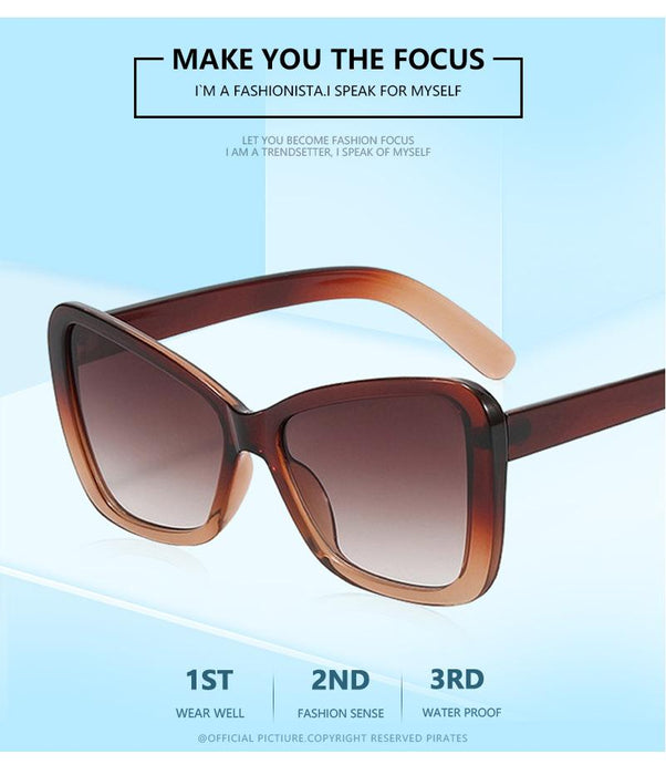 Cat's Eye Sunglasses contrast color trend Sunglasses