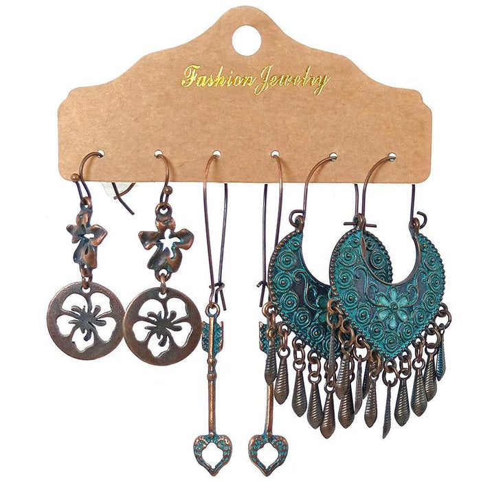 Trendy Waterdrop Round Earrings Set