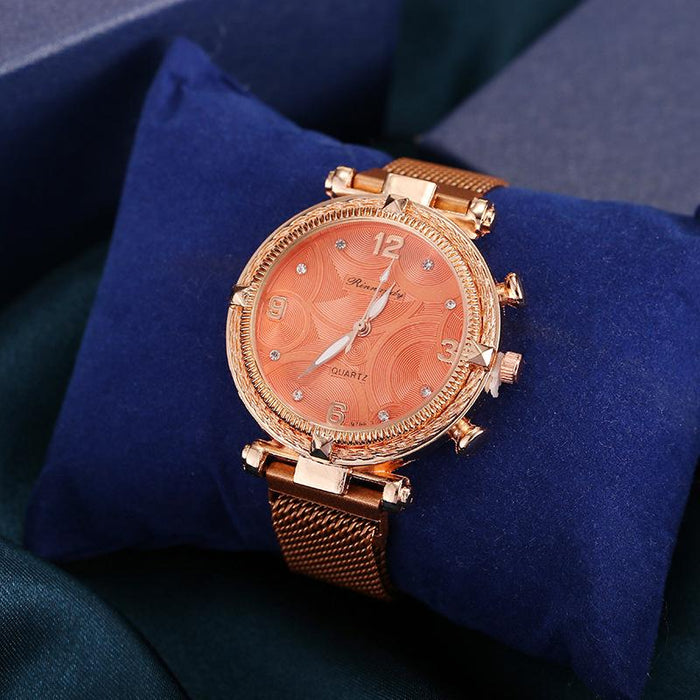 New Stainless Steel Women Wristwatch Quartz Fashion Casual Clock LLZ22322