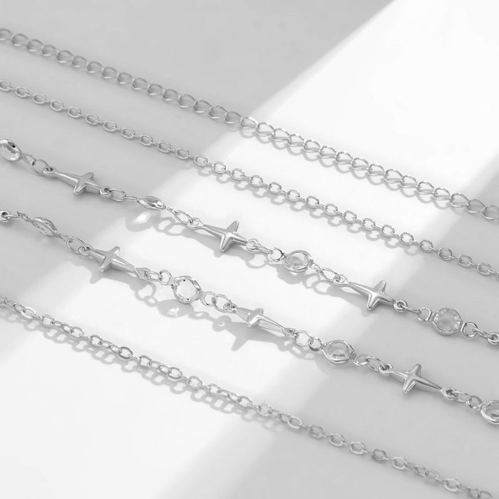 Sexy Versatile Waist Chain Rhinestone Geometric Body Chain