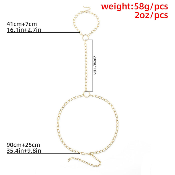 Fashion Retro Hip Hop Waist Chain Women's Body Chain