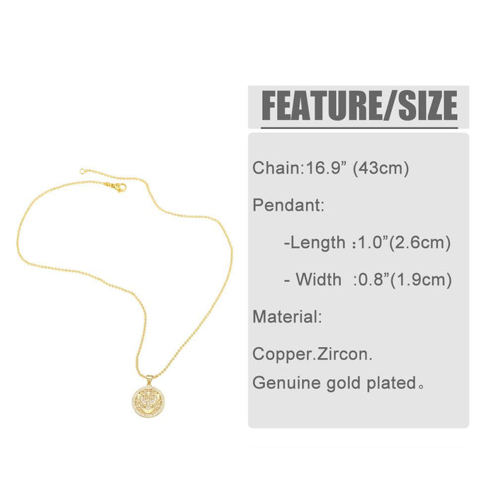 Fashion Personality Zircon Virgin Mary NECKLACE PEACE DOVE Pendant Clavicle Chain