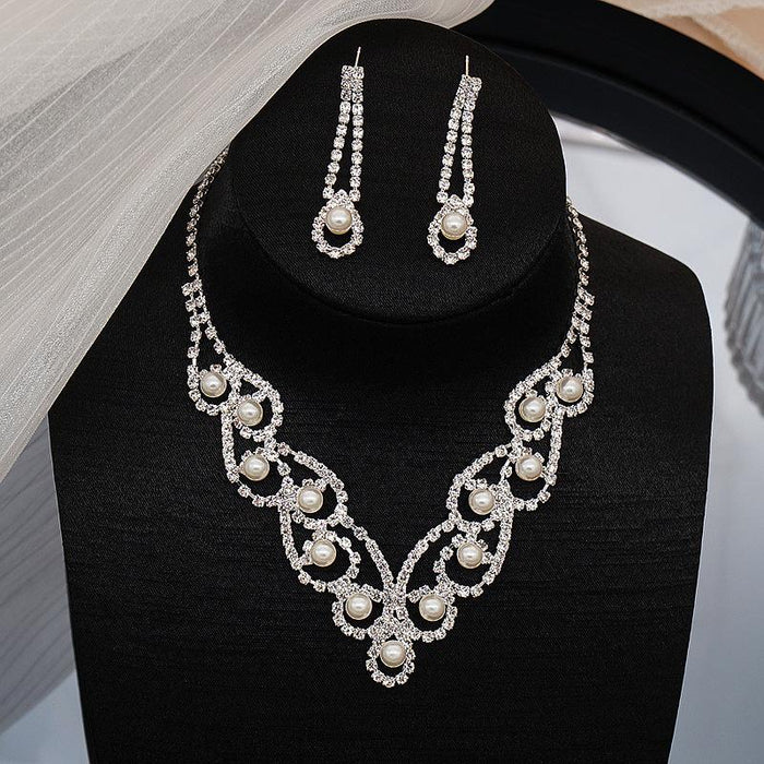 Fashionable and Versatile Women's Necklace Earring Jewelry Set