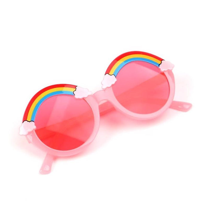 Children's Rainbow Sunglasses multicolor personality round frame