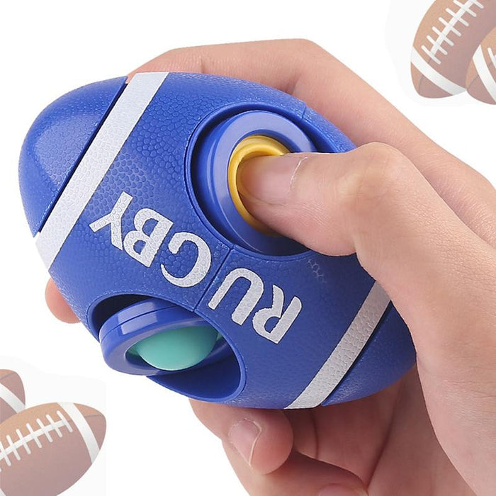 Rugby Shiatsu Bubble Music Fingertip Gyro Ball Children's Silicone Toys