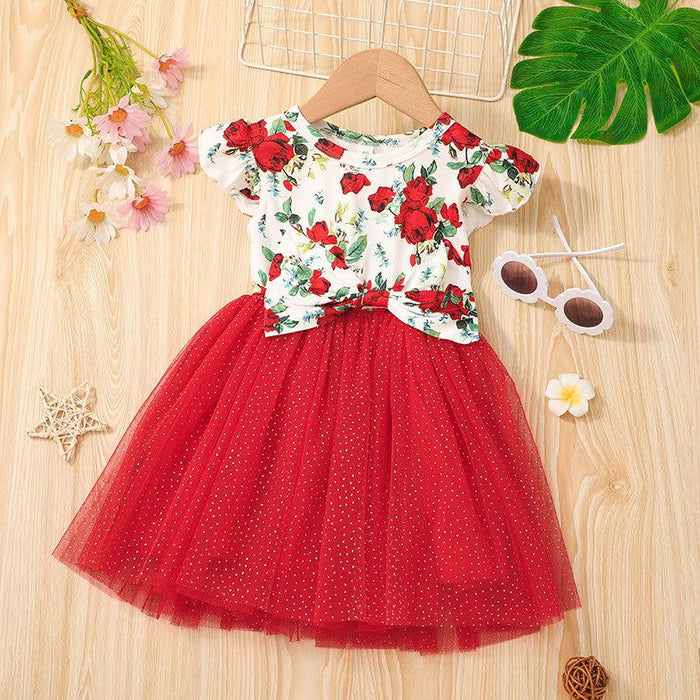 Summer girls' solid color vest skirt casual A-line skirt