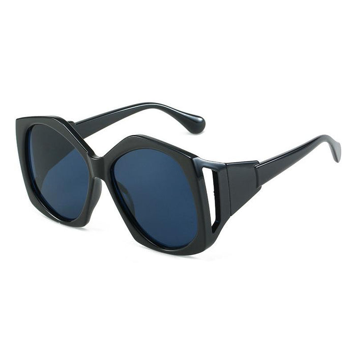 Large frame irregular Sunglasses