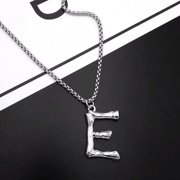 Titanium Steel Won't Fade Letter Necklace