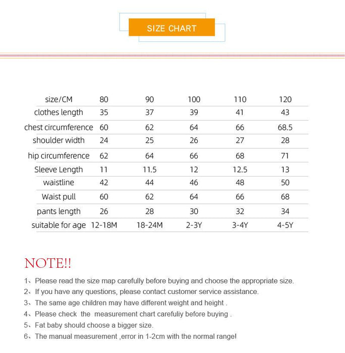 Children's Cartoon Printed T-shirt & Pants Suit