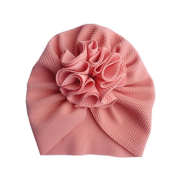 Cute Flower Baby Girl Indian Hat Infant Headwrap